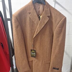 Men's Brown Textured Blazer
